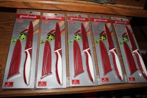 Lot Of 5 Good Cook Non-Stick Utility Knife With Sheath 5" New In Package - Picture 1 of 7