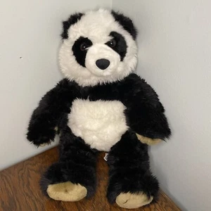 Build A Bear Panda BAB BABW Pawsome Brown Paws Hard Eyes Plush Toy 15” One Panda - Picture 1 of 3