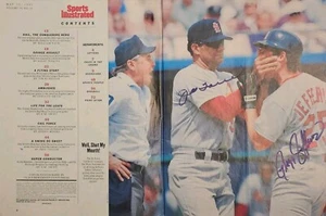 Sports illustrated Vol.75 No.18 Joe Torre Gregg Jefferies Autographed Cardinals - Picture 1 of 4