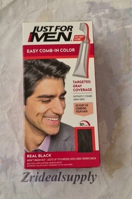Peine fácil Just For Men color A-55 negro real Foto 1 de 2