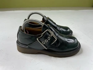 Vintage John Fluevog Dr Martens Oxford Shoes Strap Green Womens Size 3 Mary Jane - Picture 1 of 13