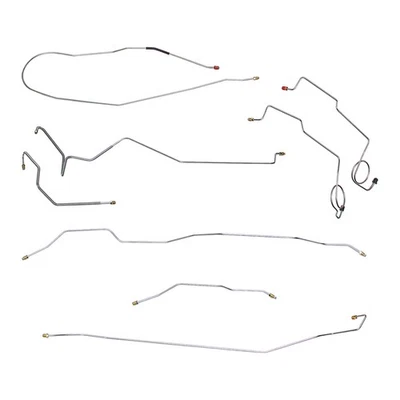 1972 Ford F-100 2wd укороченный питания барабан тормозной магистрали комплект 8шт, из нержавеющей стали - Изображение 1 из 4