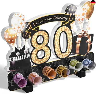 Yibat Geldgeschenke Verpackung zum 80?Geburtstag?Mann Frau Geldgeschenke, - Bild 1 von 4