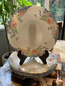 Luminarc France Heat & Shock Resistance Floral Swirl A Set Of 5 Soup Bowls 8.25” - Picture 1 of 9