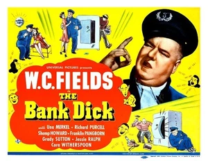 WC FIELDS  SHEMP HOWARD FRANKLIN PANGBORN In THE BANK DICK 11x14 TC Print 1940 - Bild 1 von 1