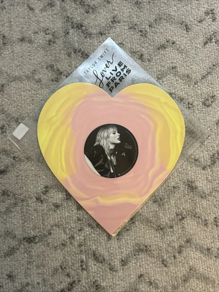 Taylor Swift Lover Live From Paris Heart Shaped Vinyl 2025 Edition NEW Sealed - Image 1 of 3
