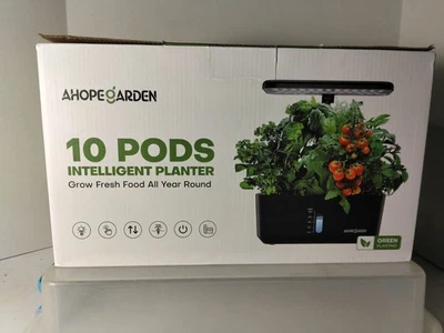 Ahopegarden Intelligent Planter 10 Pod Hydroponics Growing System Kit - Black - Image 1 of 3