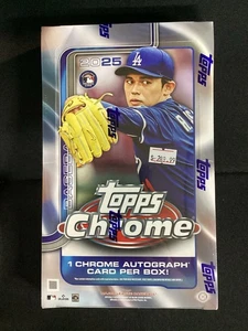 2025 Topps Chrome Baseball Hobby Box Sealed FREE SHIPPING! - Picture 1 of 3
