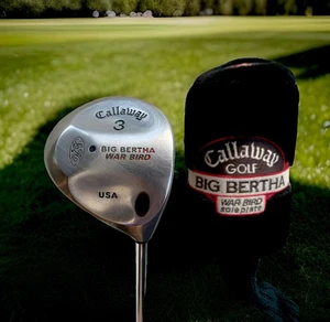 "Callaway Big Bertha Warbird 3 madera S2H2 acero rígido para diestros 42"" con cubierta" - Imagen 1 de 7