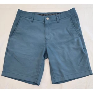 Pantalones Cortos Bonobos GOLF W30 8" Entrepierna Azul Teal Rendimiento Elástico Chino - Imagen 1 de 13