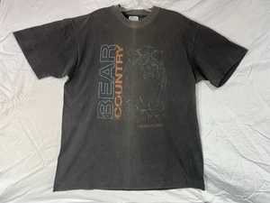 Vintage 90’s Single Stitch Bear Country Squaw Bay Lodge graphic t-shirt Larg - Picture 1 of 8