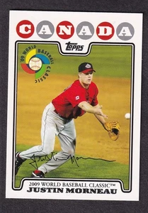 2008 Topps baseball card #WBC9 Justin Morneau WBC Canada - Picture 1 of 2