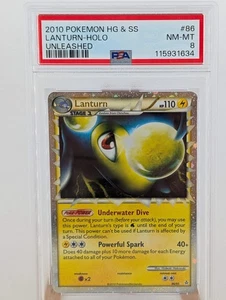 Pokemon Lanturn Holo - PSA 8 - Unleashed #86 - Near Mint - Picture 1 of 2