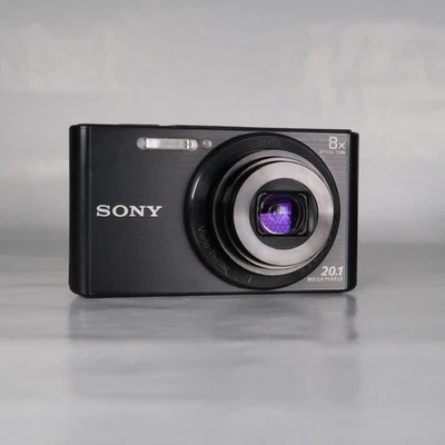 Sony Cyber-Shot DSC-W830 20.1MP 8x Optical Zoom Compact Digital Camera Black - Image 1 of 4