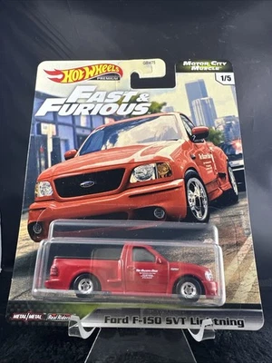 Hot Wheels Fast & Furious Premium Motor City Muscle Ford F-150 svt lightning NEW - Image 1 of 4