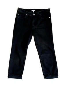 H&M Slim Regular Ankle Jeans Schwarz UK16 - Bild 1 von 3