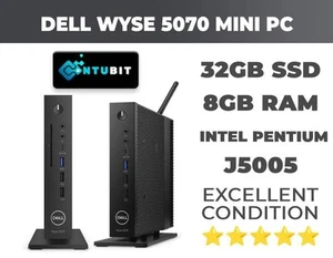 Dell Wyse 5070 Thin Client Mini PC | 32GB SSD + 8GB RAM | Pentium J5005 |... - Afbeelding 1 van 5