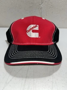 NUOVO cappello berretto regolabile Cummins Strapback nero e rosso abbigliamento Paramount - Foto 1 di 7