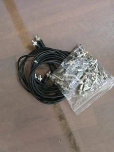BNC Cables (3) 6' And Connectors - Zdjęcie 1 z 11