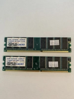 Memoria DDR 1 GB - 2 x 512 MB Samsung k4h560838E-TCC - 400 MHZ DDR400 86U808 Foto 1 de 2