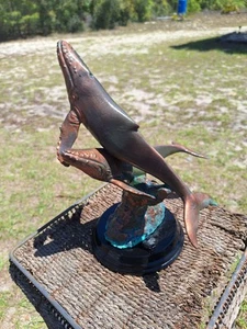 Buckelwal 3D Bronze beschichtete Skulptur - Bild 1 von 9