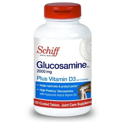 Schiff таблетки глюкозамина с витамином D3 и гиалуроновой кислотой 150 штук - Изображение 1 из 4