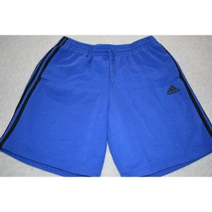 Adidas Gym Sweat Shorts Mens Size XL W/ Pockets Performance 9" Inseam Blue - Picture 1 of 6