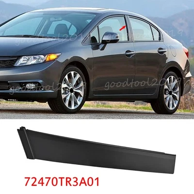 Front Driver Left Side Door Pillar Molding Trim For Honda Civic Sedan 2012-2015 Foto 1 de 4