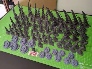 Alien Spikes & Spores - Lot de 81 PIECES BATTLEFIELD - Terrain pour 40k / Tyranide - Photo 1/3