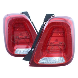 Fits Fiat 500 2016-2025 Rear Light Tail Lamp Back Lens 1 Pair Left & Right - Picture 1 of 24