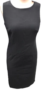 NWT J.Crew Sleeveless Black Crew Lined Below Knee Dress - Picture 1 of 7