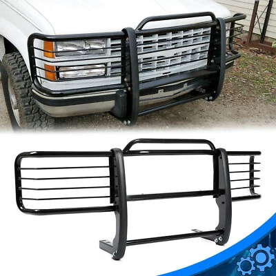 Black Grill Grille Brush Guards Fits 1988-2000 Chevrolet GMC Silverado Series - Image 1 of 4