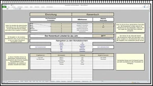 Kassenbuch Cash book übersichtlich einfache Bedienung Einnahmen Ausgaben Excel - Bild 1 von 6