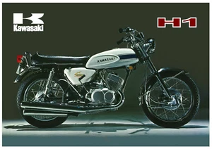 KAWASAKI Poster H1 Mach III 1969 Suitable to Frame - Picture 1 of 1