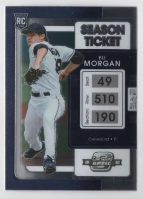 2022 PANINI CONTENDERS OPTIC SEASON TICKET Eli Morgan Rookie Cleveland Guardians - Image 1 of 2