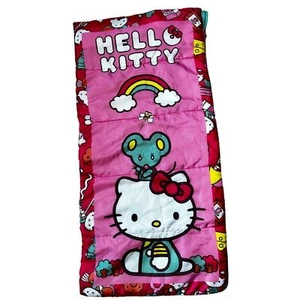 Sacco a pelo Hello Kitty Mouse 2015 rosa acqua arcobaleno 27" x 56" - Foto 1 di 6