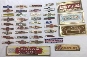 Cantidad 205 bandas de cigarros vintage, etiquetas 41 diferentes 5 de cada una algunas difíciles de encontrar - Imagen 1 de 9