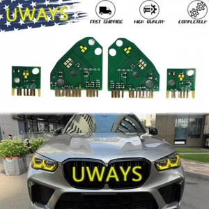 CSL YELLOW ANGEL EYE DRL LED BOARD FOR BMW F95 X5M F96 X6M 2019-2022 LASER - Picture 1 of 6