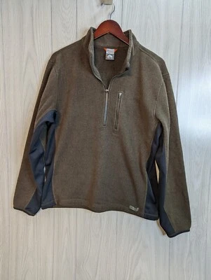 Vintage 90’s Nike Men's ACG Therma-Fit Fleece Jacket Size Medium M Brown Green - Image 1 of 4