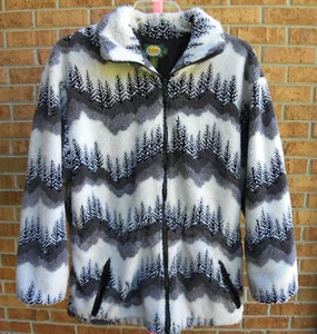 Vintage Cabelas Fleece Sweater Jacket 1990's Hiking Winter Forest - Imagen 1 de 8