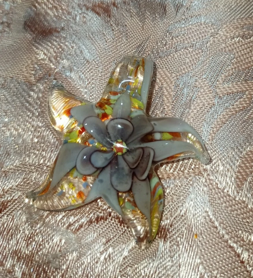CIONDOLO 🌟 STELLA -VETRO DI MURANO., - Immagine 1 di 1