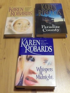 Whispers at Midnight, Paradise County, Obsession, by Karen Robards HC - Picture 1 of 7