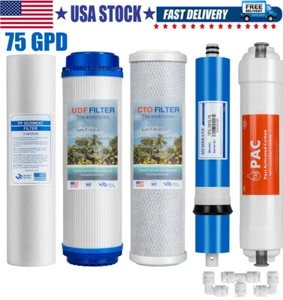 5 Stage Reverse Osmosis System Water Filter RO Membrane Replacement Set 5-Pack - Picture 1 of 12