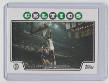 BILL RUSSELL Celtics 2008-09 Topps #175 Dunking Over Wilt Chamberlain SWEET CARD
