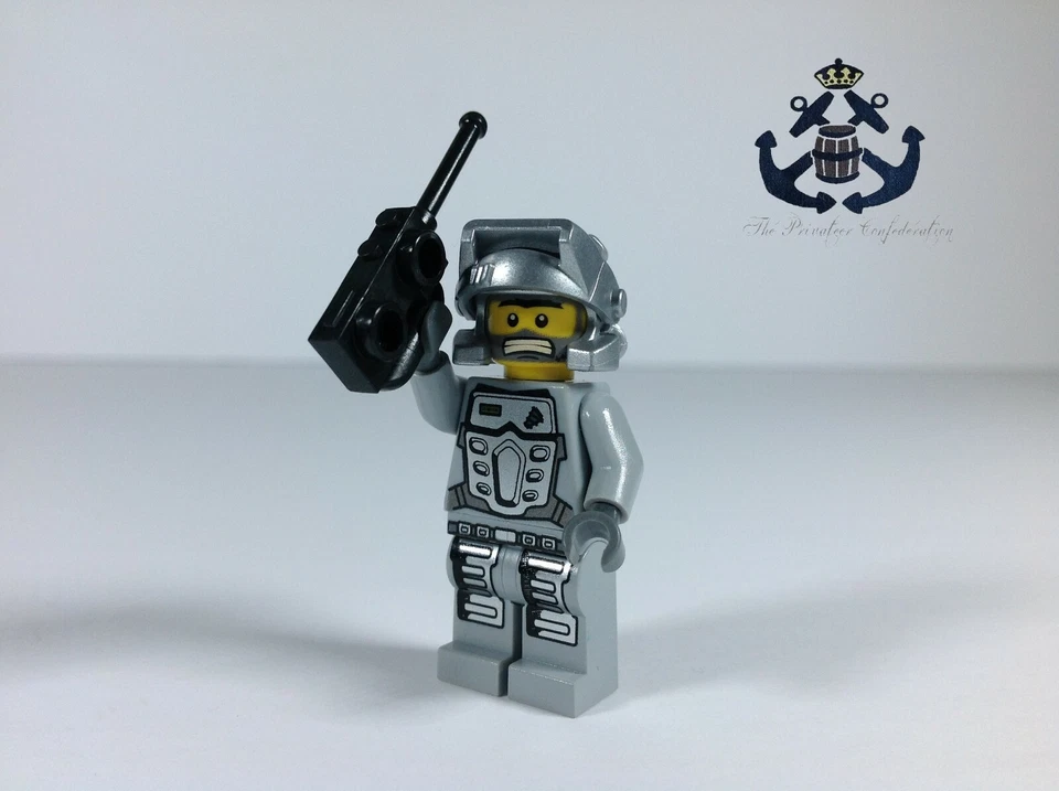 Lego Power Miners Minifigure Power Miner - Duke, Gray Outfit pm031 - Lavatraz - Image 1 of 1