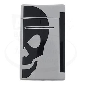 S.T. Dupont Minijet White & Black Skull Lighter, 010056 - Picture 1 of 5