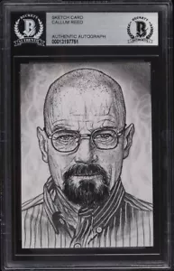 Breaking Bad Walter White Original Art Sketch Card 1/1 BAS - Picture 1 of 2