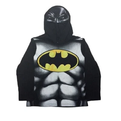 Sudadera con Capucha Batman para Niños Marvel, Chaqueta Gráfica Manga Larga con Capucha Máscara de Superhéroe Foto 1 de 2