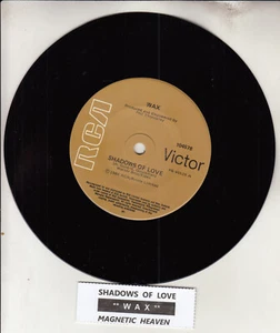 WAX Shadows of love 7" 45 rpm vinyl record NEW RARE! + juke box title strip - Picture 1 of 2
