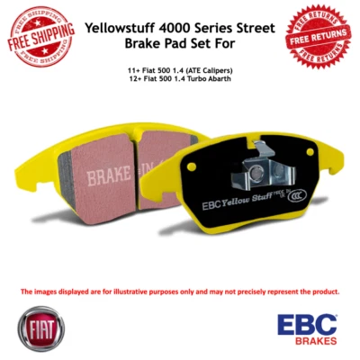 Тормозная колодка EBC Yellowstuff Street And Track, задняя, для 2011+ Fiat 500 #DP41880R - Изображение 1 из 4